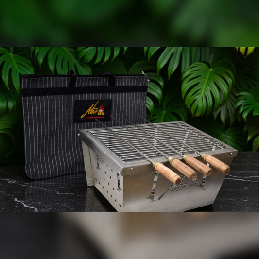 Fold 1 – Premium Foldable BBQ Kit (SS 304 Food Grade)